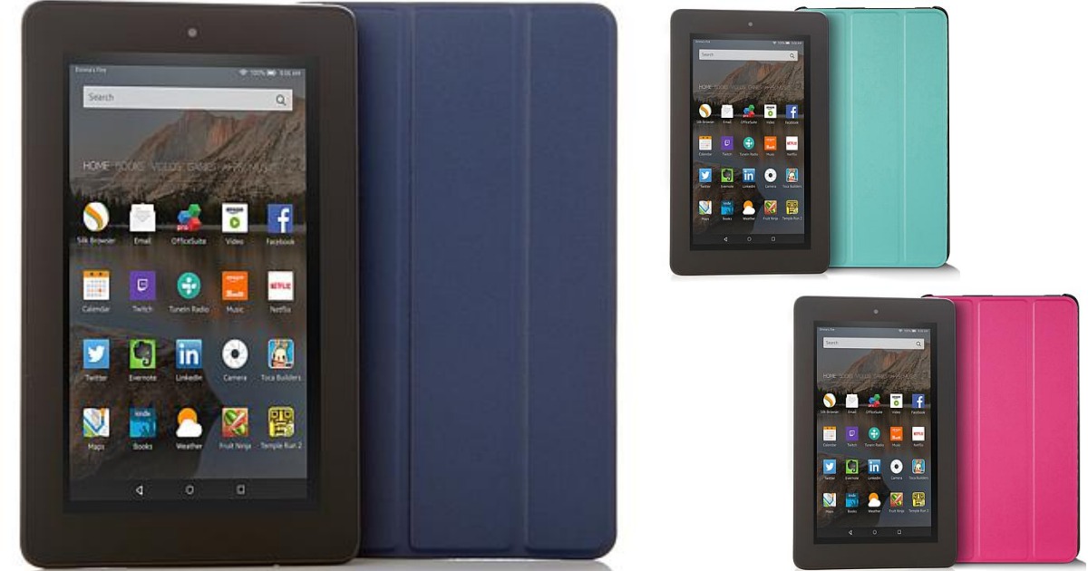 Amazon 7" QuadCore 16GB Tablet with Case Only 39.95 Shipped