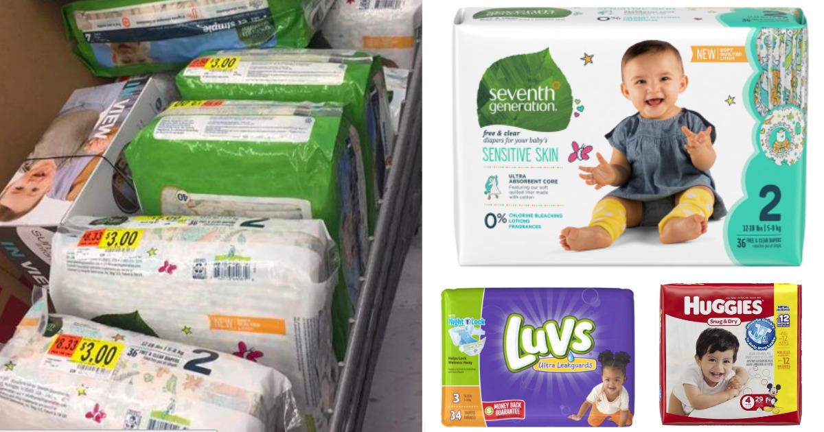 walmart diapers clearance