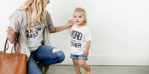 Fun Mommy & Me Tees Starting at $12.95 Shipped + FREE Bracelet (Just Purchase 2 Tees)