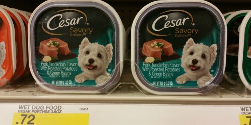 Target: Cesar Dog Food Trays Only 45¢ Each + Cesar Softies Dog Treats Only $2.29
