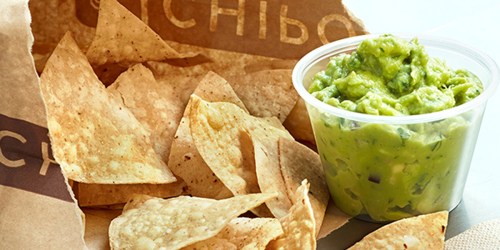 Chipotle: Free Chips & Guac When You Purchase an Entree w/ iOS App Download
