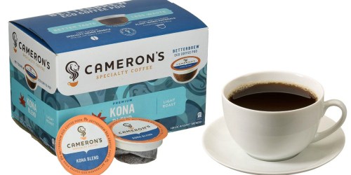 Amazon: Cameron’s Single Serve Coffee Pods 72-Count Only $21.21 Shipped (Just 29¢ Each)