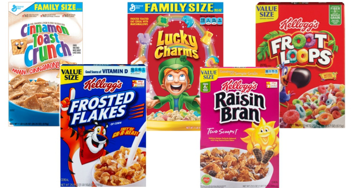 CVS.com: General Mills & Kellogg's Family Size Cereal Boxes ONLY $2.99 ...