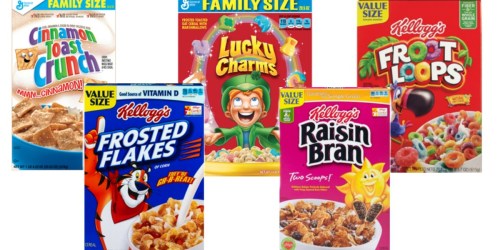 CVS.com: General Mills & Kellogg’s Family Size Cereal Boxes ONLY $2.99 Shipped