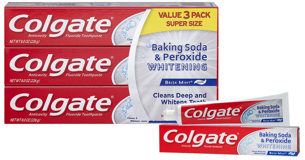 Amazon: Colgate Whitening Toothpaste 3-Pack Only $3.36 =$1.12 Per Tube ...