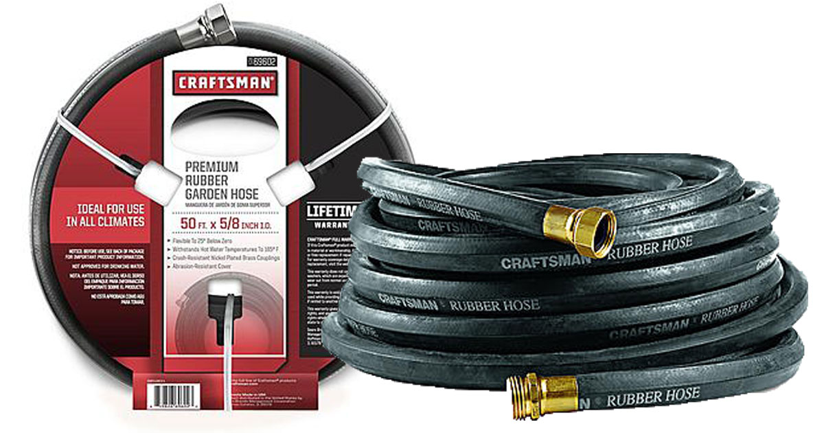 Sears: Craftsman 50 Foot Rubber Hose Only $17.99 (Regularly $34.99