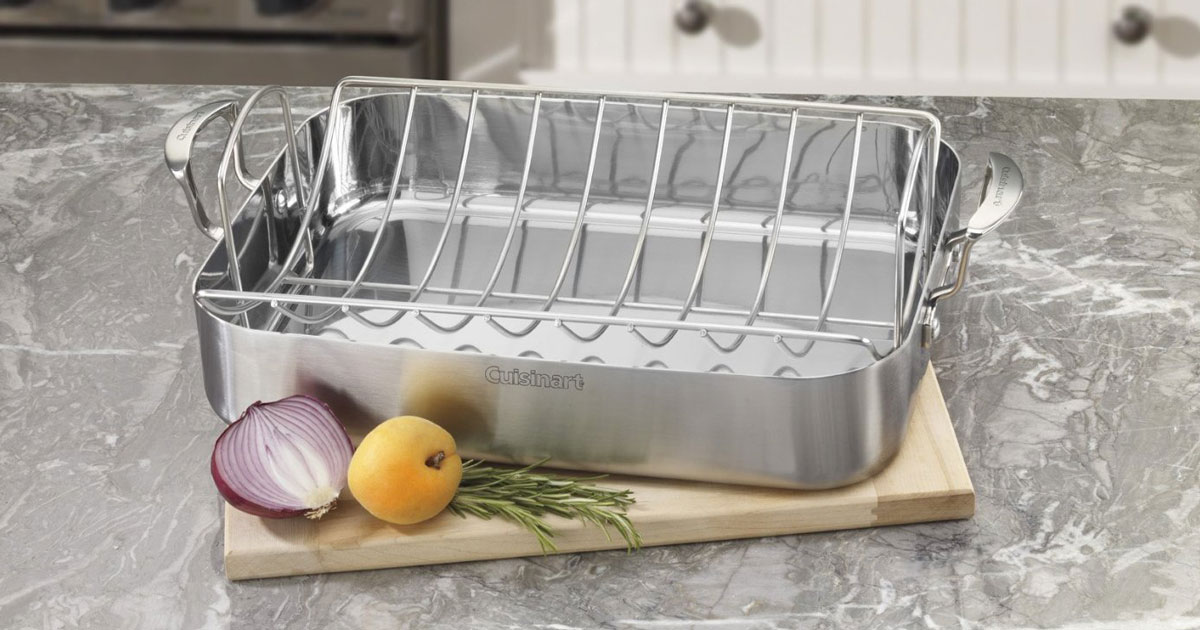 Amazon Cuisinart Pro 16" Roaster Pan w/ Rack Just 47.40 Shipped (Regularly 180)