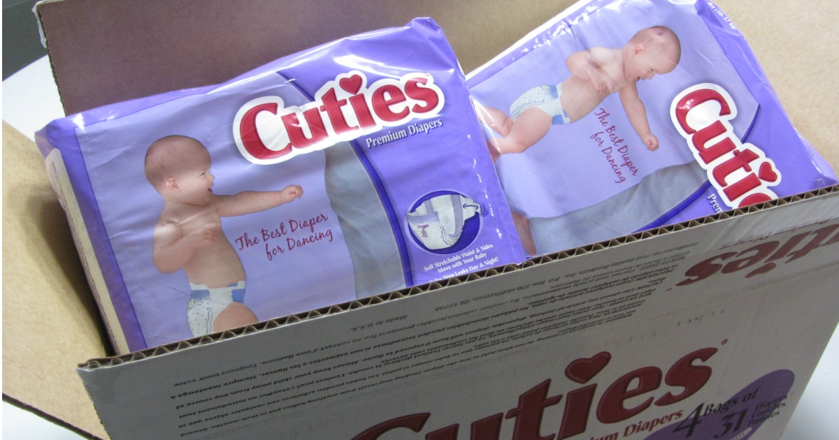 use amazons subscribe & save program (read this to get the most bang for your buck) – Cuties diapers in a box
