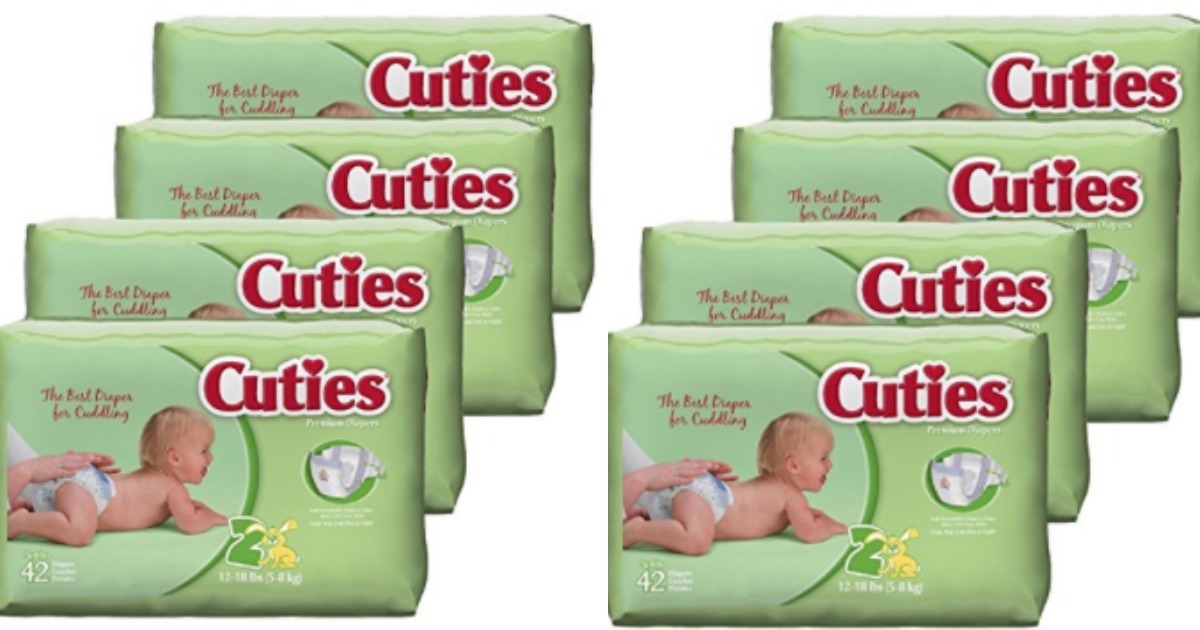 Amazon 168 Cuties Size 2 Baby Diapers ONLY 7.34 Shipped (Just 4¢ Per