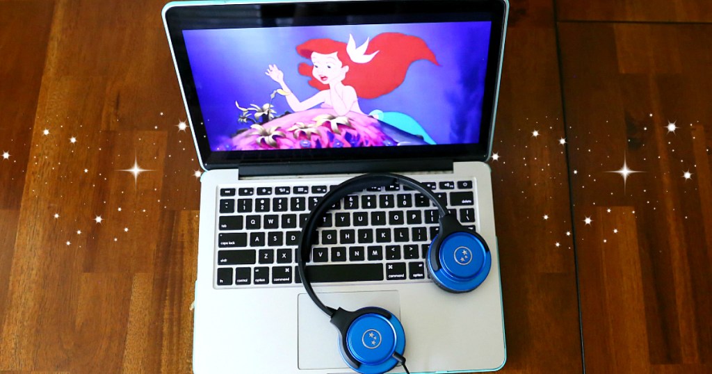 Disney Movies on laptop