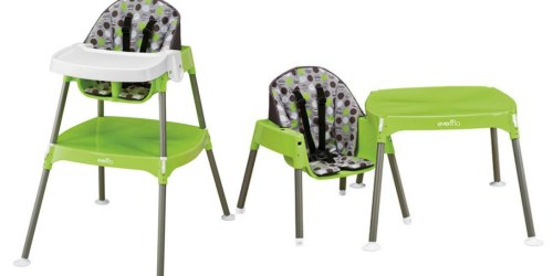 Evenflo Convertible High Chair Only $27.99 (Regularly $60) – Converts to Toddler Table Set
