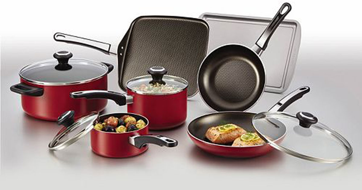 Kohl's Cardholders Farberware 17 Piece Nonstick Cookware Set 26
