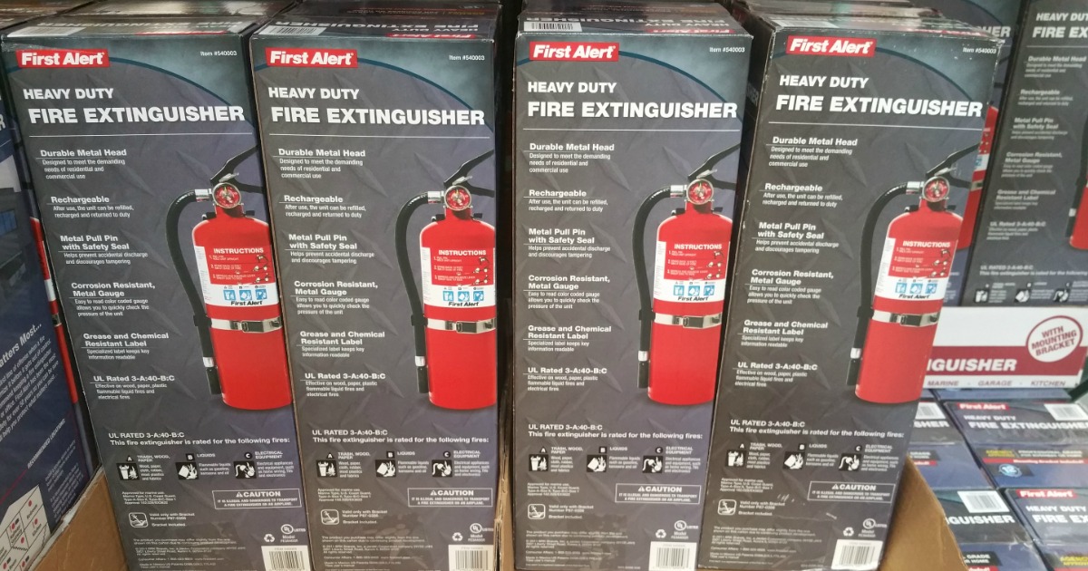 Costco First Alert Heavy Duty Rechargeable Fire Extinguisher ONLY 26.99