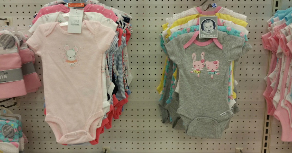 Target Gerber Bodysuits 5Pack Only 6.99 (Just 1.40 Each) + More