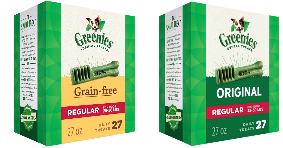 Amazon Greenies Dental Dog Treats 27oz Box Only 10.71 Shipped