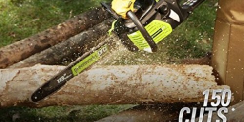 GreenWorks Pro 18-Inch Cordless Chainsaw Only $129.69 Shipped (Regularly $179)
