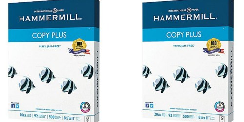 Staples: Hammermill Copy Paper Ream Only 1¢ (After Easy Rebate)