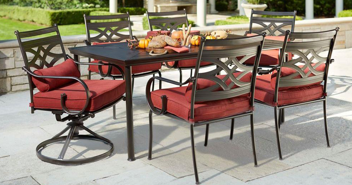 Home depot 7 piece deals outdoor dining set