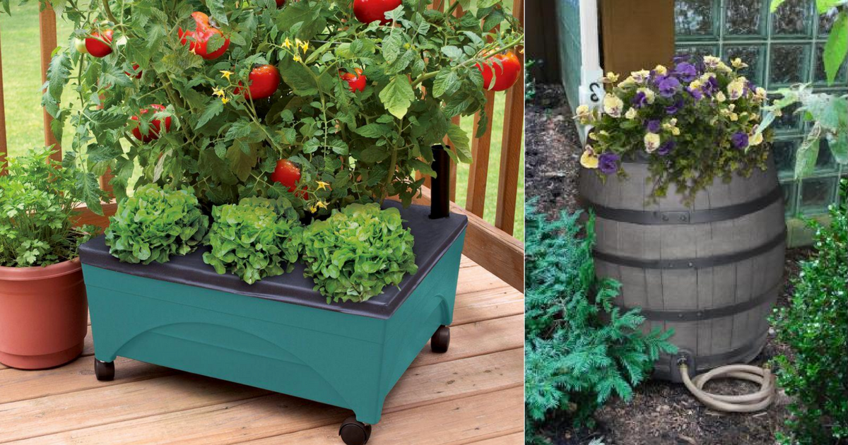 Home Depot Save Up To 30 Off Raised Garden Beds & Rain Barrel Kits