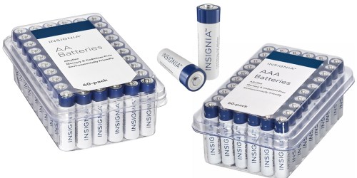 Best Buy: Insignia AA or AAA Batteries 60 Pack Only $8.99 (Just 15¢ Per Battery) + More Great Deals