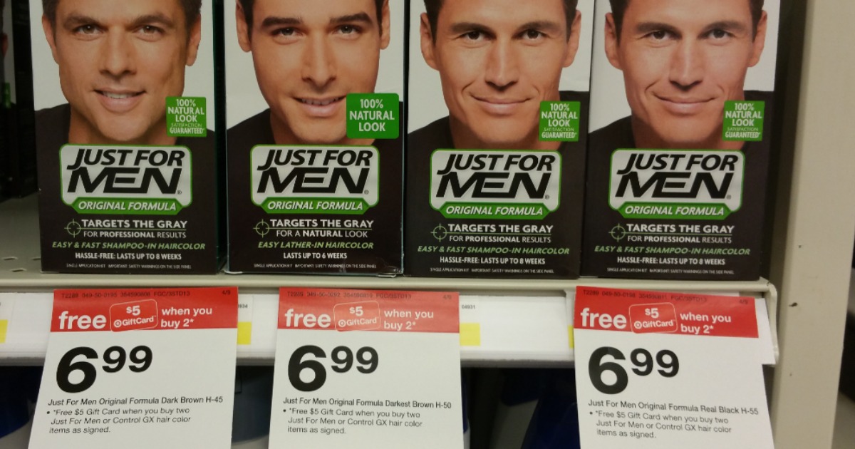 Target: Just for Men Hair Color Only $2.49 Each (After Gift Card ...
