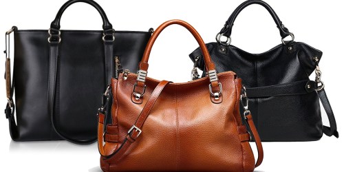 Amazon: Save on Women’s Genuine Leather Handbags