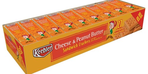 Amazon: Keebler Cheese & Peanut Butter Sandwich Crackers 27-Count Pack Only $5.58 Shipped