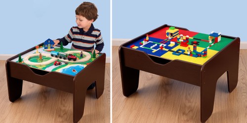 Kidkraft 2-in-1 Activity Table Only $50.89 Shipped (Includes 200 Blocks AND 30-Piece Train Set)