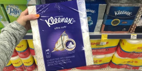 Walgreens: Kleenex Facial Tissue 4-Pack ONLY $3.24 – Just 81¢ Per Box
