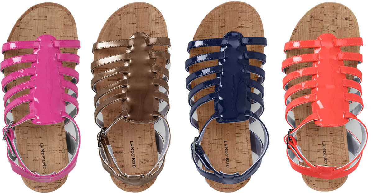 Lands end girls discount sandals