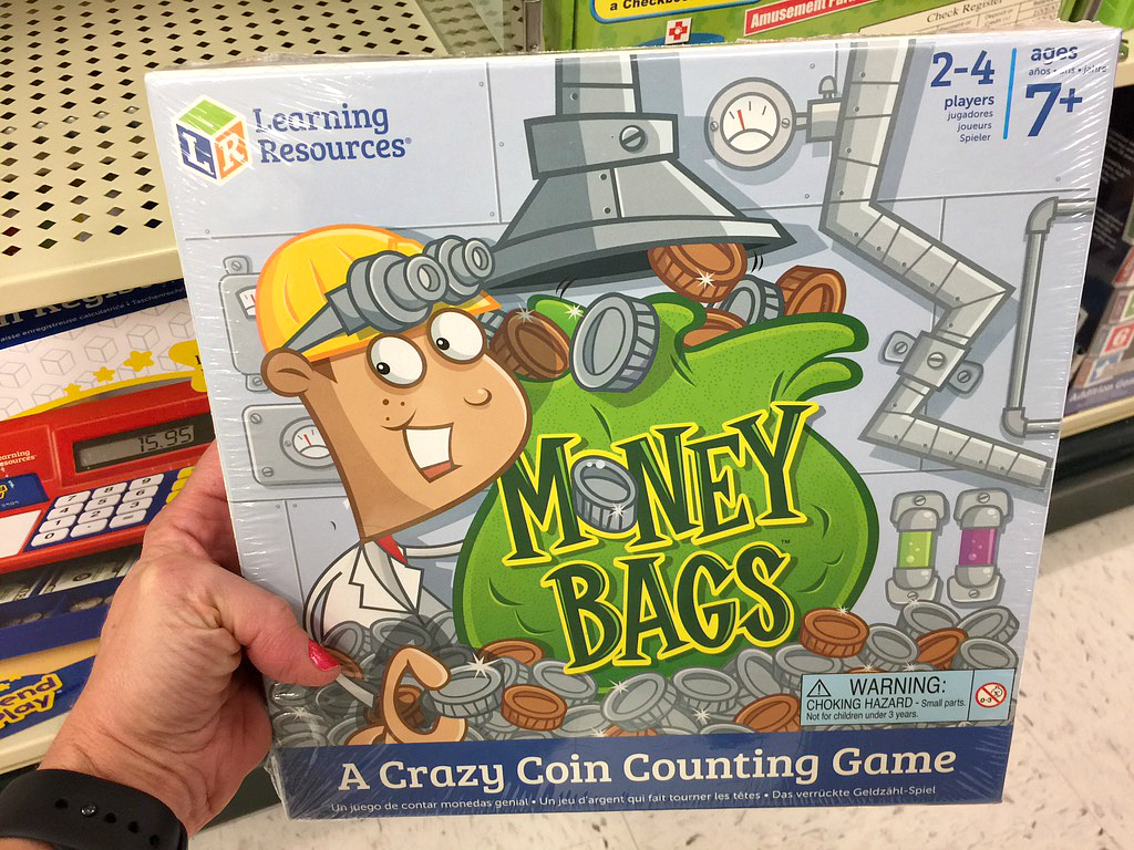 Money Bags coin counting game