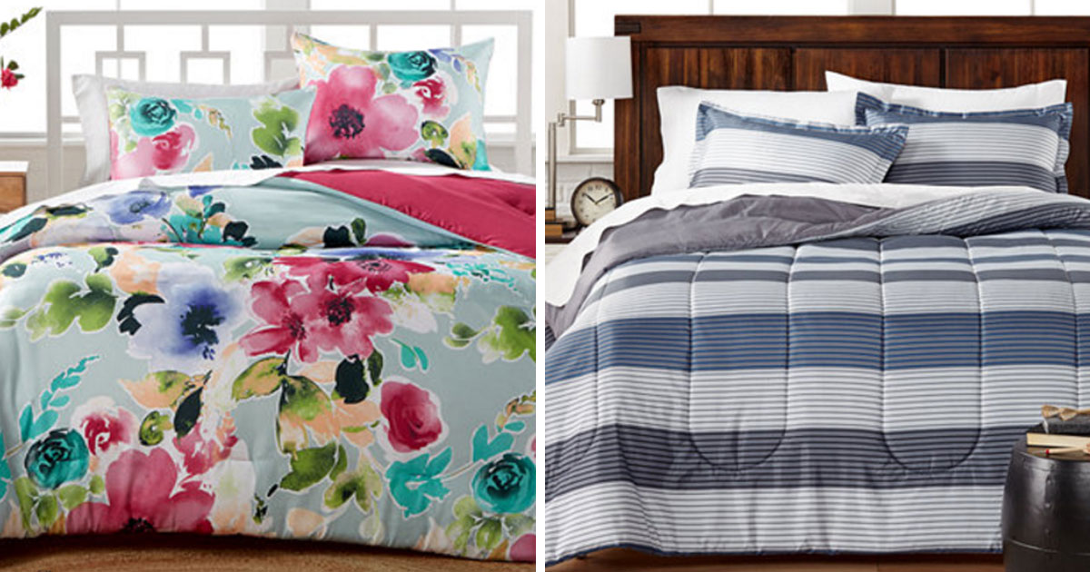 0 3 Piece Reversible Comforter Sets Just $19.99 (Regularly $80) - Twin, Queen & King ...