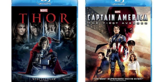 Thor or Captain America on Blu-ray ONLY $6.50