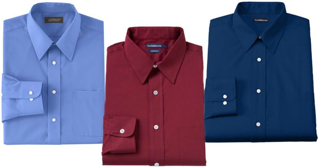 Kohl's Cardholders: Men's Croft & Barrow Classic-Fit Dress Shirt Only ...
