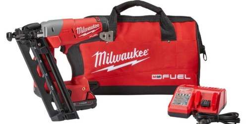 Home Depot: Milwaukee Angled Finish Nailer Kit Only $259 Shipped (Regularly $399)