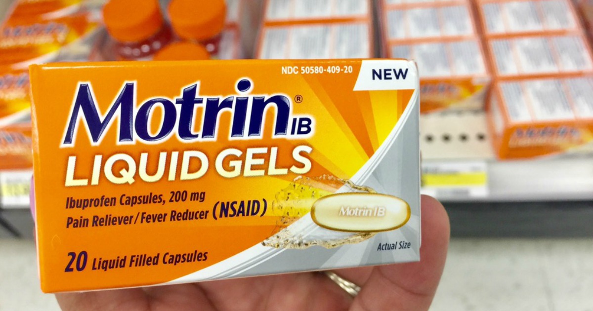 Motrin Liquid Gels Just 1.48 After Ibotta at Walmart & Target