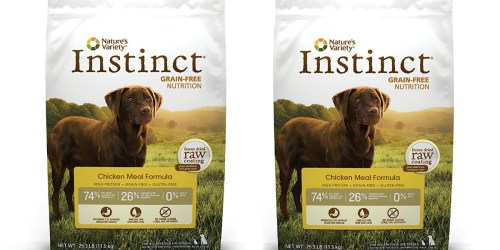 Amazon: Nature’s Variety Instinct Grain-Free Dry Dog Food 25 Pound Bag ONLY $27 Shipped
