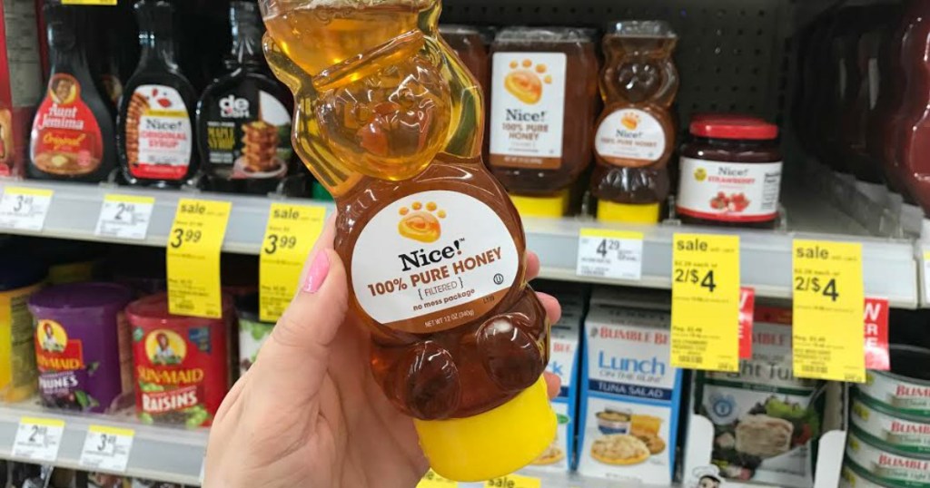 hand holding nice honey