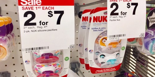 Target: NUK Pacifiers Twin Packs Only $1.50 After Ibotta (Just 75¢ Per Pacifier)