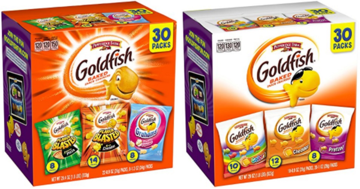 Amazon: Pepperidge Farm Goldfish Variety Packs Only $6.49 Shipped (Just ...