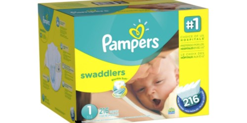 Amazon Family: Pampers Swaddlers Size 1 Diapers 216-Count Only $13.63 Shipped