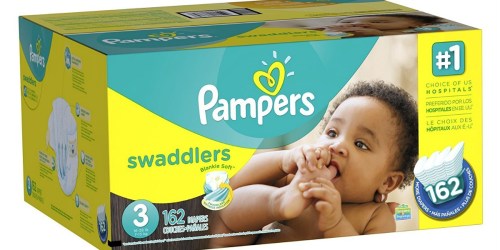 Amazon Family: Pampers Swaddlers Size 3 Diapers 162-Count Box Only $18 Shipped (11¢ Per Diaper)