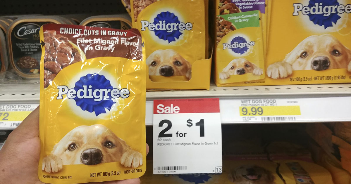 Target: Pedigree Dinner Pouches Just 20¢ Each