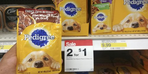 Target: Pedigree Dinner Pouches Just 20¢ Each