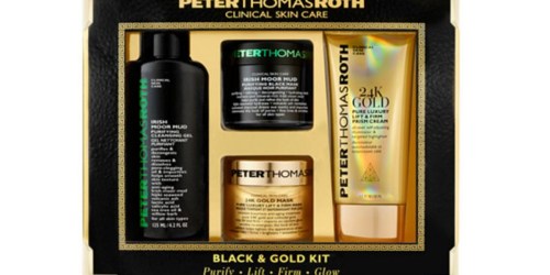 Macy’s.com: Peter Thomas Roth 4-Piece Black & Gold Skincare Set Only $29.25 (Regularly $65)