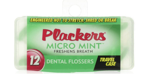 Amazon: 12 Plackers Micro Flossers with Travel Case Only $1.10 (Add-On Item)