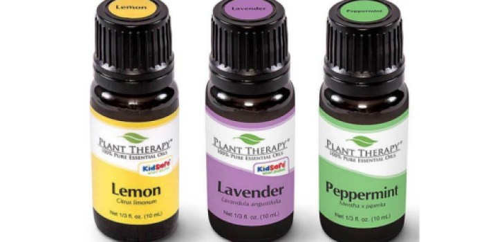 Plant Therapy Lemon, Lavender AND Peppermint Essential Oil Gift Set ONLY $14.95 Shipped