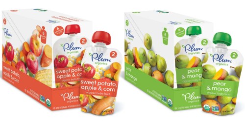 Amazon: Plum Organics Baby Food Pouches 12-Pack $9.39 Shipped (78¢ Per Pouch) & More