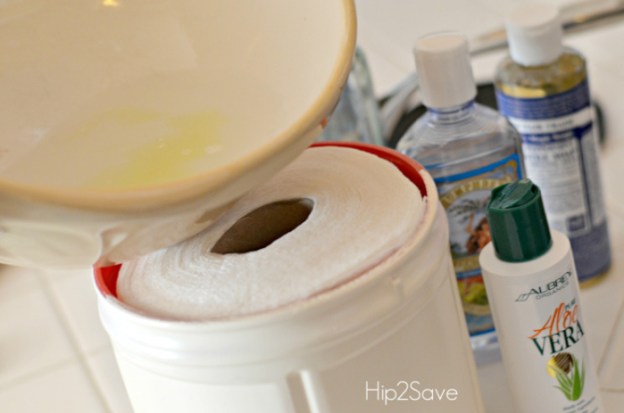 Homemade baby wipes 