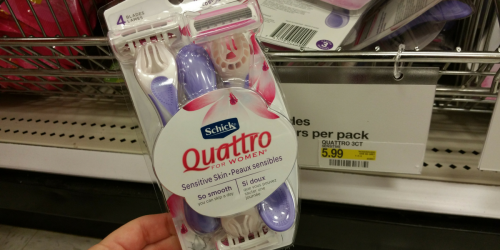 Two NEW Schick Disposable Razors Coupons = Quattro 3-Packs Only $1.33 At Walgreens + More